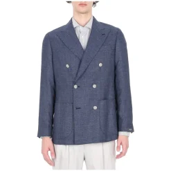 Dubbelrijige Tailored Woven Jas