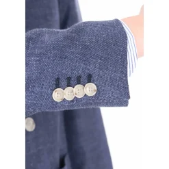 Dubbelrijige Tailored Woven Jas