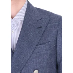 Dubbelrijige Tailored Woven Jas