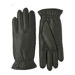 Elandenleren handschoenen met kasjmier voering