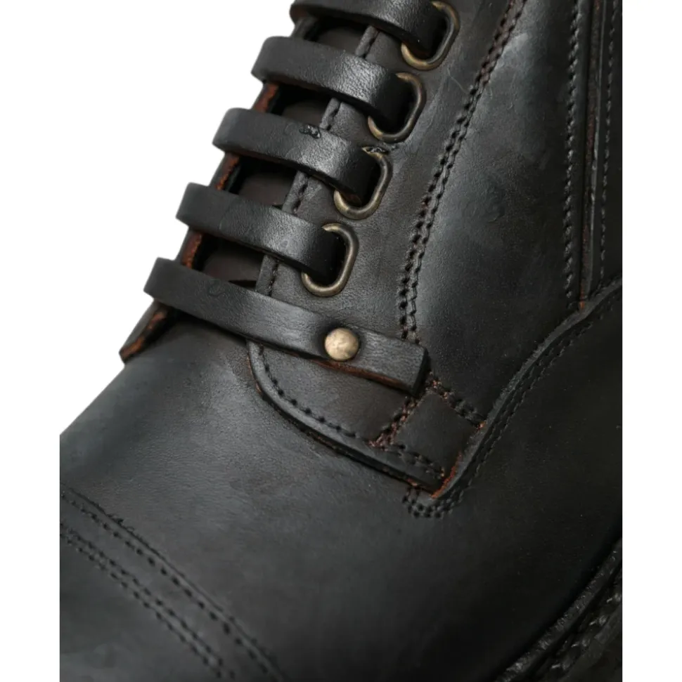 Elegante Heren Leren Derby Schoenen