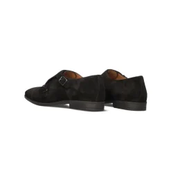 Elegante bruine suède schoenen met gesp