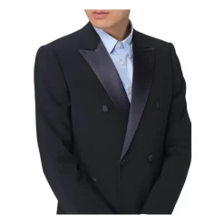 Elegante Double-Breasted Smoking Jurk