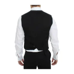 Elegante Zwarte Jurk Vest