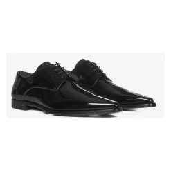Elegante Zwarte Leren Werkschoenen