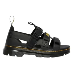Element Webbing Leren Sandaal Rubberen Zool