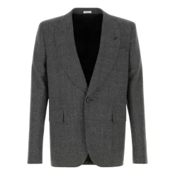 Embroidered Glencheck Blazer