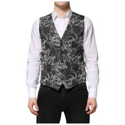 Enkelrijige Brokaat Gilet