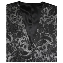 Enkelrijige Brokaat Gilet