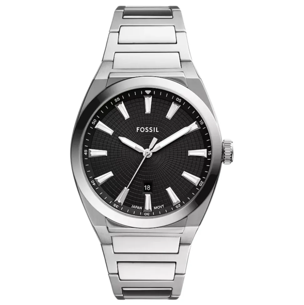 Everett Drie-Wijzer Datum Horloge