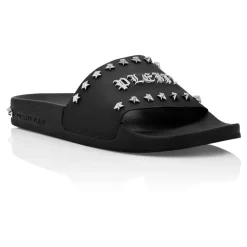 Flat Gummy Sandals Gothic Plein