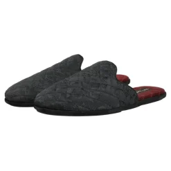 Floral Brocade Slides