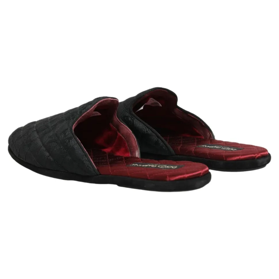Floral Brocade Slides