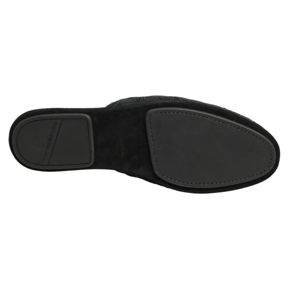 Floral Brocade Slides