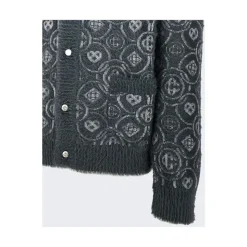 Fluffy Monogram Cardigan