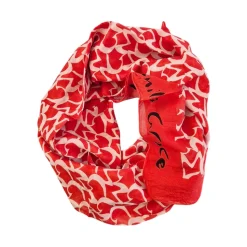 Foulard con fantasia logo