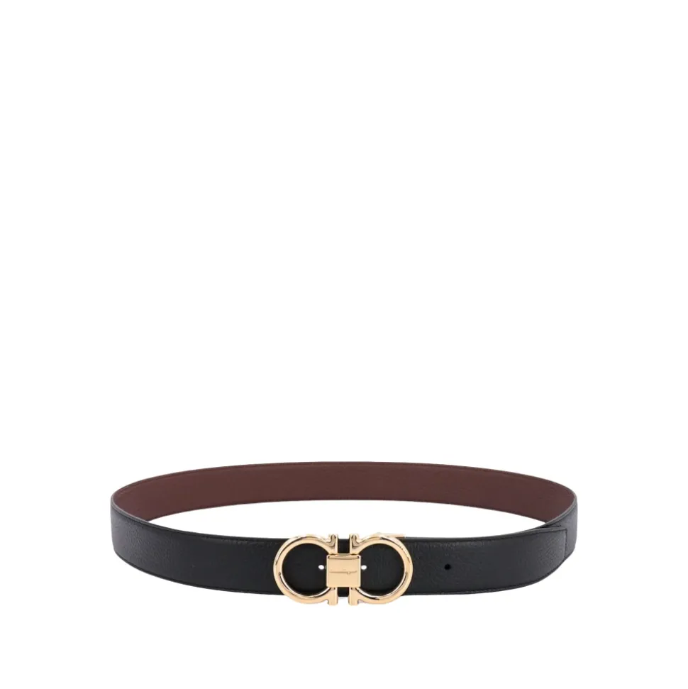 Gancini Reversible Leather Belt