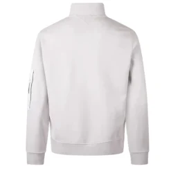 Garment Dyed Diagonal Fleece Quarter Zip Sweatshirt