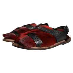 Gazelle Haar Leren Sandalen Schoenen