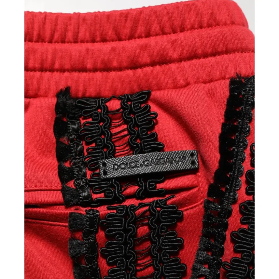 Geborduurde Casual Cropped Broek