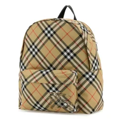 Geborduurde Fabric Check Rugzak