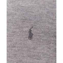 Geborduurde Pony Wollen Trui met Ronde Hals