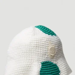 Gebreide Bucket Hoed met Vlekken