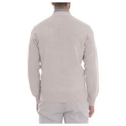 Gebreid vest met V-hals