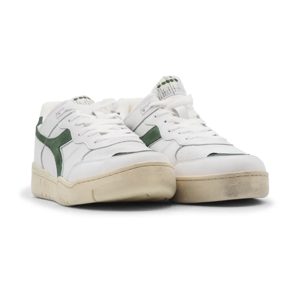 Gebruikte herensneakers groen logo