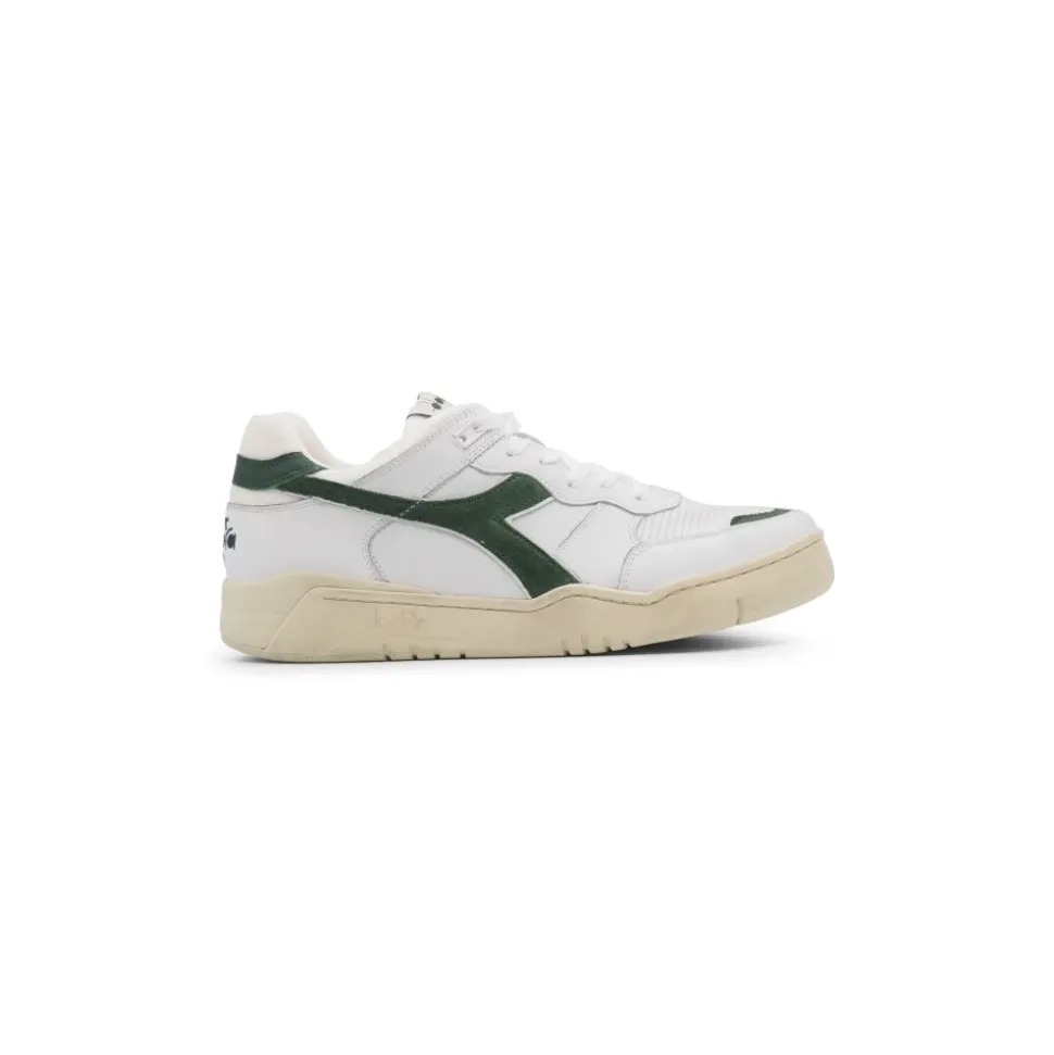 Gebruikte herensneakers groen logo