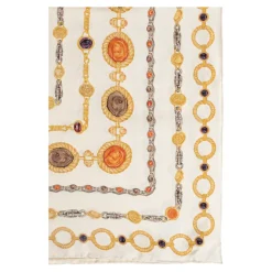 Gedrukte Zijden Twill Sjaal 90 cm