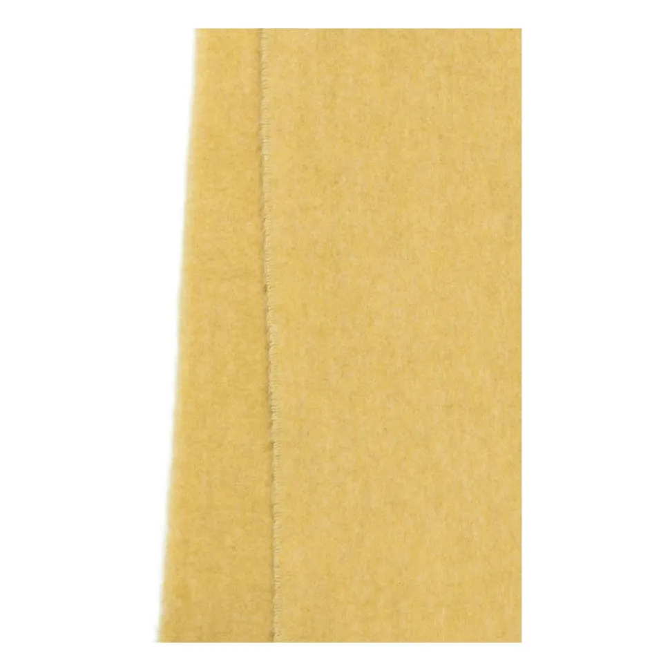 Geel Monogram Franje Alpaca Mix Sjaal