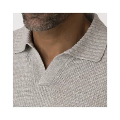 Gehaakte gebreide Skipper kraag polo