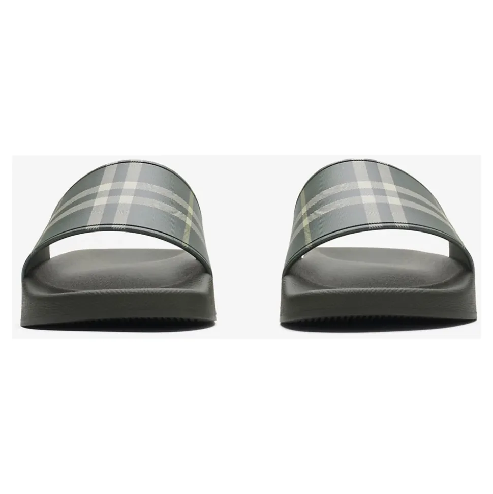 Gekleurde instap-slippers met ruitjes