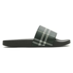 Gekleurde instap-slippers met ruitjes