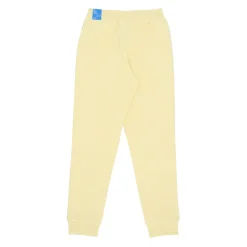 Gele Fleece Joggingbroek met Elastische Taille