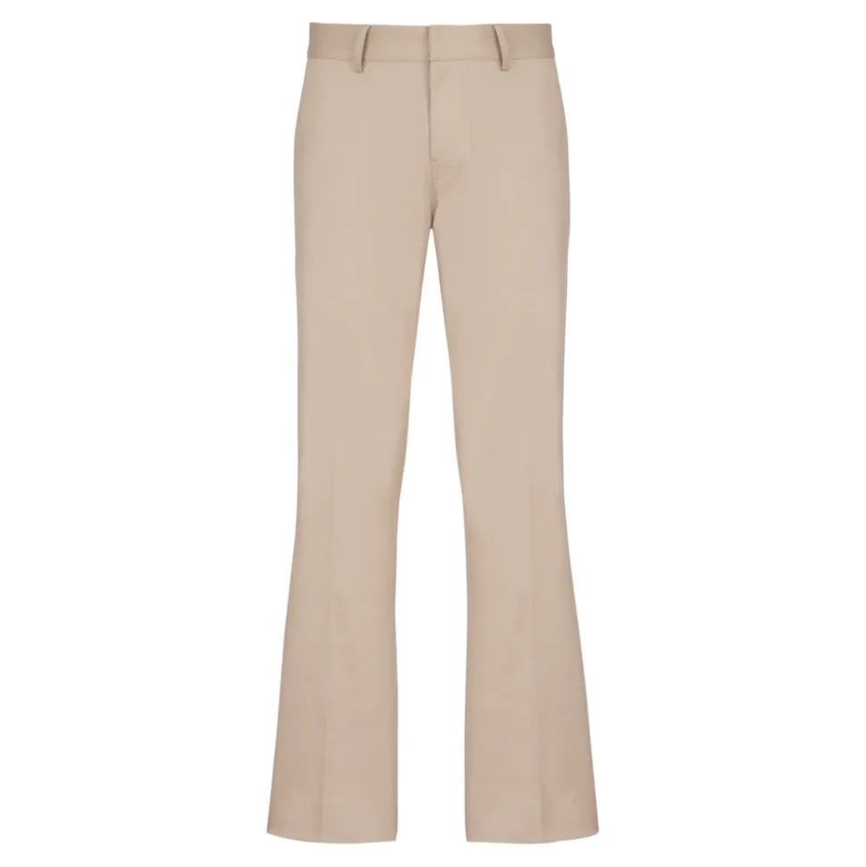 Geplooide Katoenen Gabardine Broek