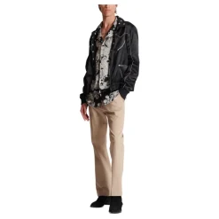 Geplooide Katoenen Gabardine Broek