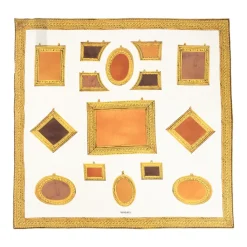Geprinte zijden twill sjaal 70 cm