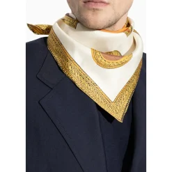 Geprinte zijden twill sjaal 70 cm