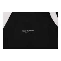 Gestreepte wollen vest met knoopsluiting