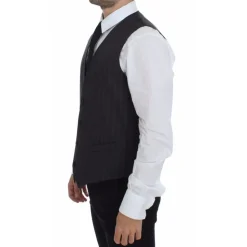 Gestreepte Grijze Vest MainLine Collectie