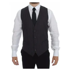 Gestreepte Grijze Vest MainLine Collectie