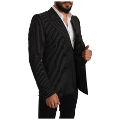 Gestreepte Peak Revers Blazer