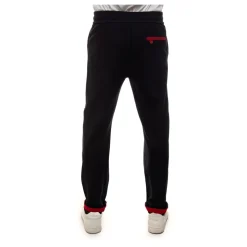 Gestructureerde katoenen tracksuit met logodetail