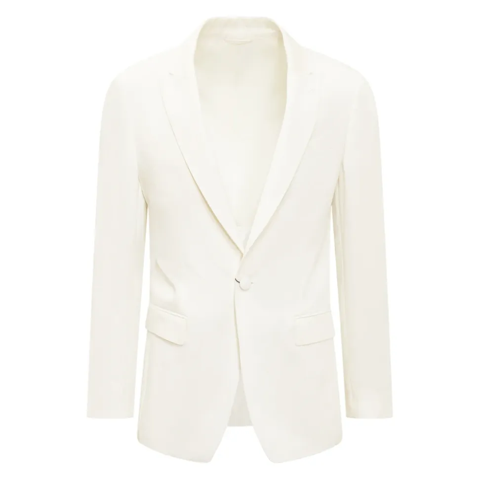 Getailleerde blazer met enkele rij knopen