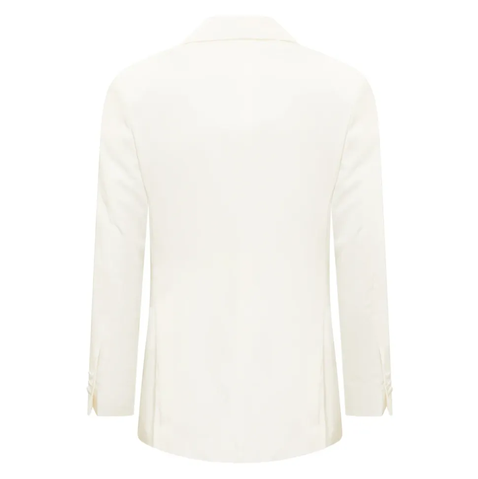 Getailleerde blazer met enkele rij knopen