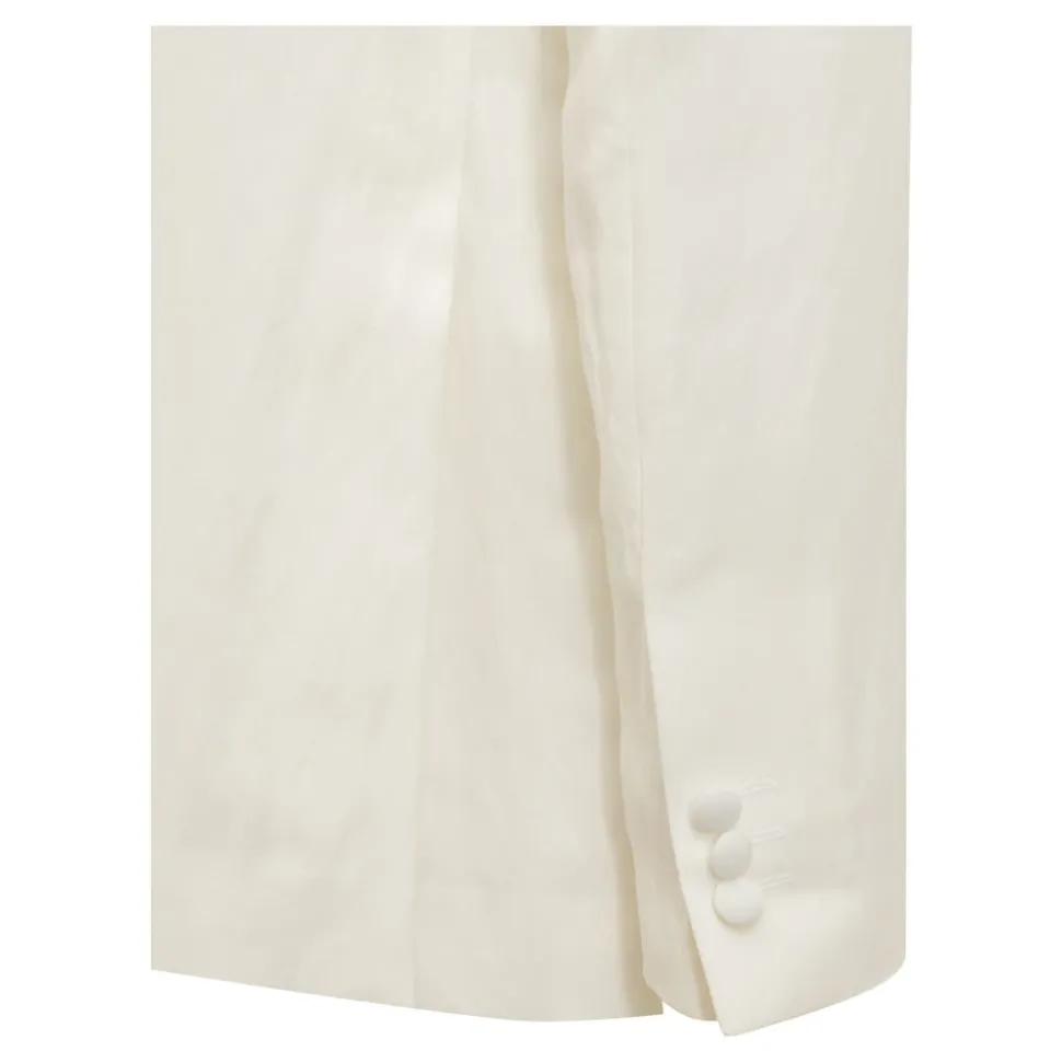 Getailleerde blazer met enkele rij knopen