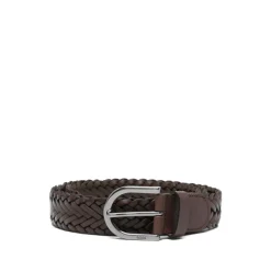 Gevlochten leren riem