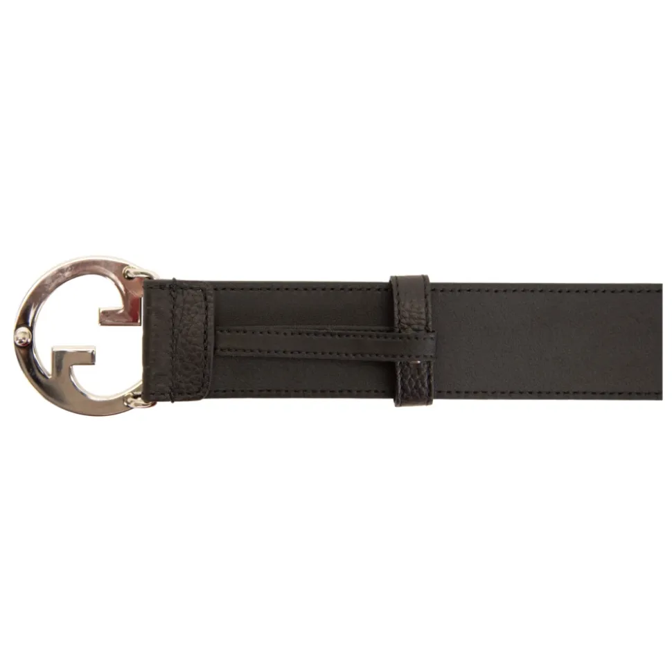 GG Embossed Leather Belt